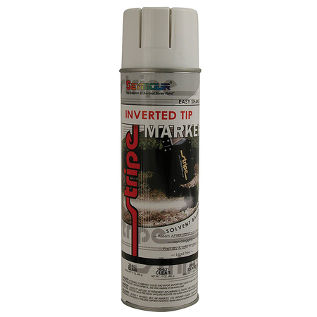 Seymour Midwest 20 Oz Clear Stripe Inverted Marking Paint, Solvent-Based 20-631